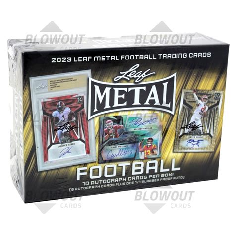 2023 leaf metal draft football jumbo box|2023 leaf metal football checklist.